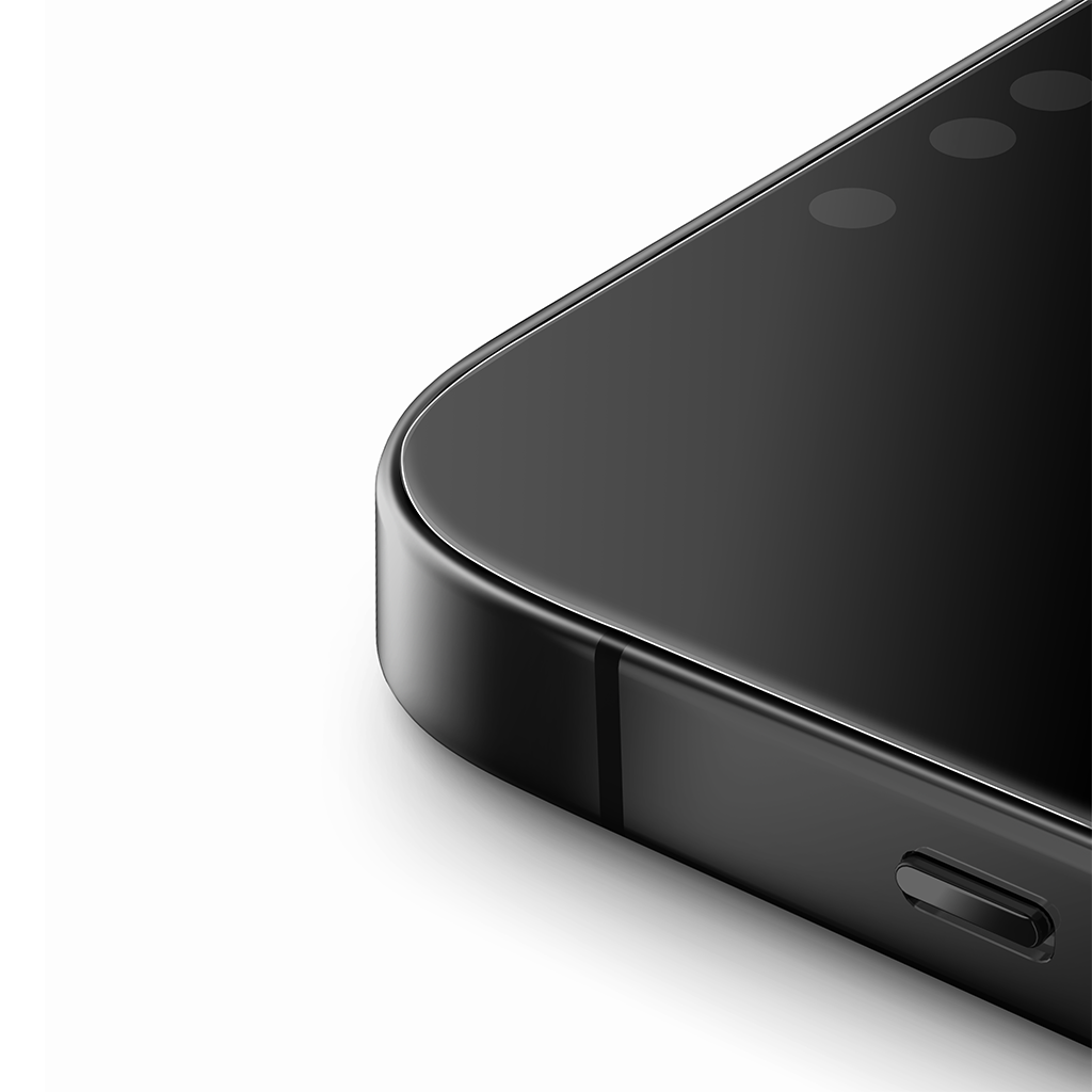 Kính cường lực viền đen Iphone 17 PRO UNIQ OPTIX COVEX VIVID CLEAR