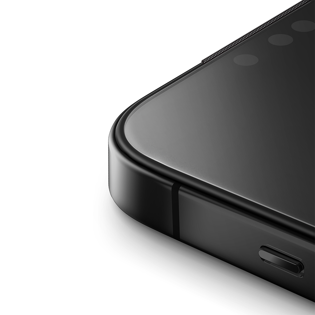 Kính cường lực viền đen Iphone 17 UNIQ OPTIX VIVID EXOFIT