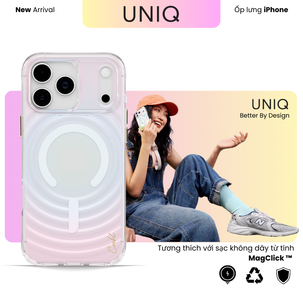 Ốp lưng Iphone 17 PRO MAX UNIQ COEHL VELA