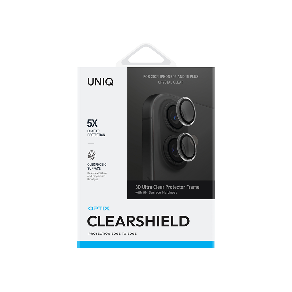 Kính bảo vệ camera iPhone 16 (2024) 6.1/6.7 UNIQ OPTIX CAMERA LENS PROTECTOR